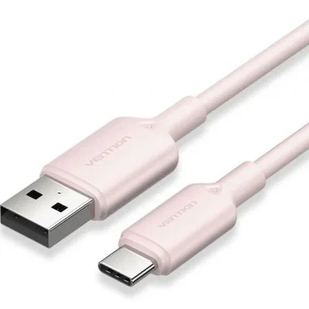 Vention Cable USB 2.0 Tipo-C Macho a USB Macho, 60W, 480Mbps, 2m, Rosa Vention Cable USB 2.0 Tipo-C Macho a USB Macho, 60W, 480Mbps, 2m, Rosa